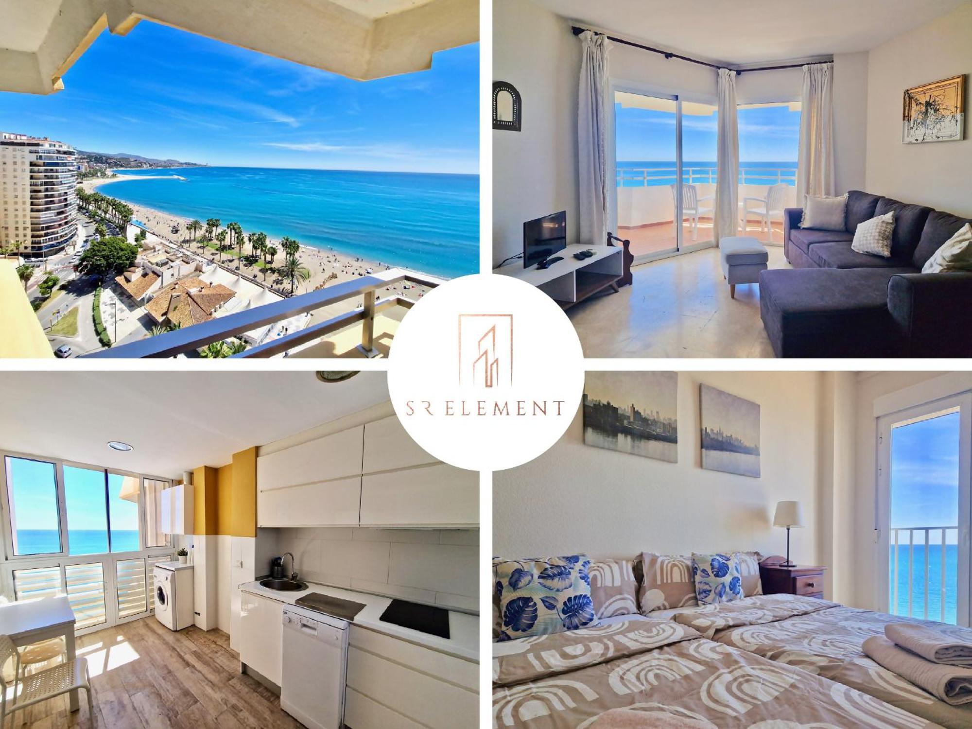 Sr Malagueta Beach Front Wonderful Sea View Málaga Kültér fotó