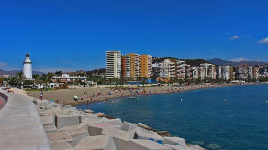 Sr Malagueta Beach Front Wonderful Sea View Málaga Kültér fotó